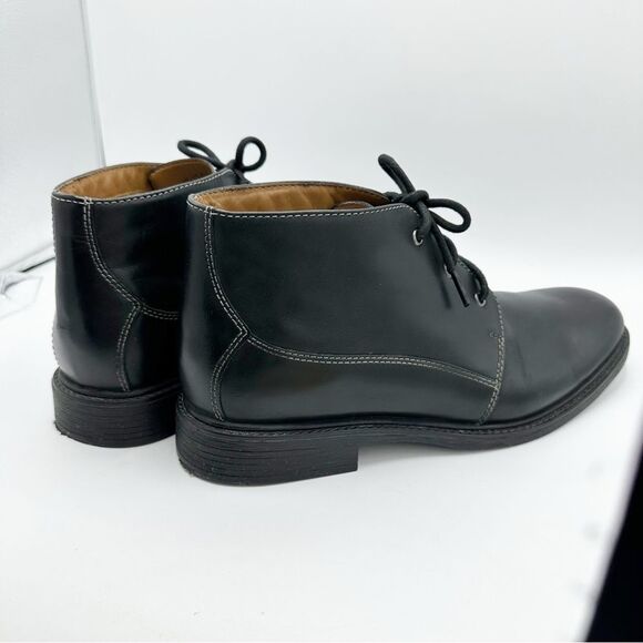 BOSTONIAN Leather Brently Style Chukka Low Boot Shoe BLACK Mens Size 11.5 - Picture 6 of 16
